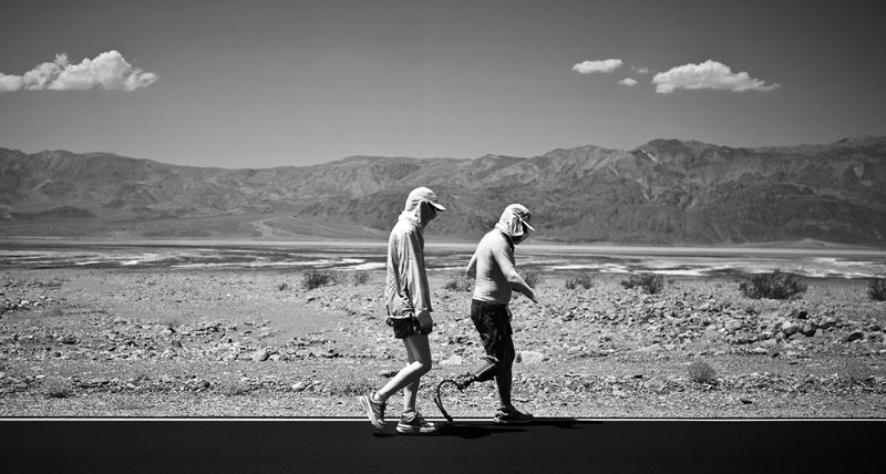 Chris Moon, Badwater 135, Death Valley, CA. Photo By Zandy Mangold. ©2013